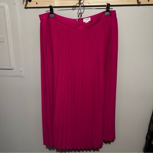 J. Crew Pleated Midi Skirt